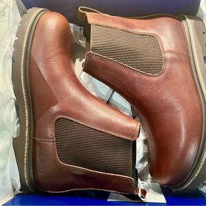 Birkenstock Highwood Slip-on Leather Boot - Chocolate Men Size 10 - Regular Fit